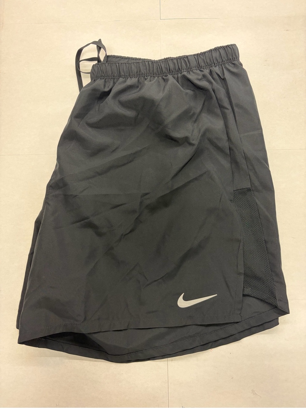 Nike Men’s Black Athletic Shorts with Reflective Swoosh